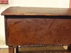 Antique coffre égouttoir en chêne massif