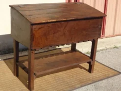 Antique coffre égouttoir en chêne massif