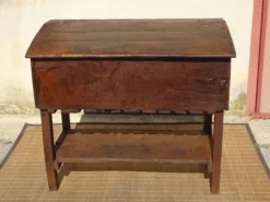 Antique coffre égouttoir en chêne massif