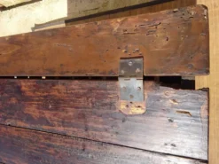 Antique coffre égouttoir en chêne massif