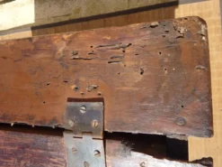 Antique coffre égouttoir en chêne massif