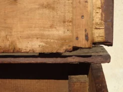 Antique coffre égouttoir en chêne massif