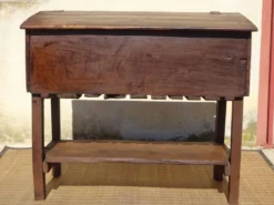 Antique coffre égouttoir en chêne massif