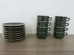 Apilco, set de 2 tasses et sous tasses, bistrots parisiens
