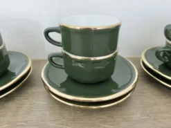 Apilco, set de 2 tasses et sous tasses, bistrots parisiens