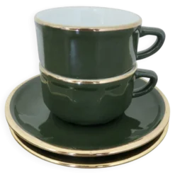 Apilco, set de 2 tasses et sous tasses, bistrots parisiens