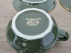 Apilco, set de 2 tasses et sous tasses, bistrots parisiens