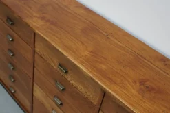 Apothicaire en chêne néerlandais / Armoire de classement ou buffet, années 1950