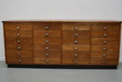 Apothicaire en chêne néerlandais / Armoire de classement ou buffet, années 1950