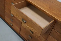 Apothicaire en chêne néerlandais / Armoire de classement ou buffet, années 1950
