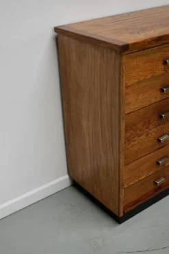 Apothicaire en chêne néerlandais / Armoire de classement ou buffet, années 1950