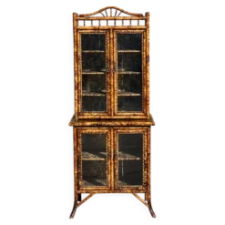 Armoire anglaise en bambou et laque du XIXe siècle, 1890