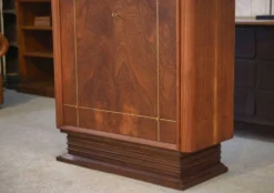 Armoire Art Déco en acajou mobilier d’art signé A. Bicchierini 1940’s
