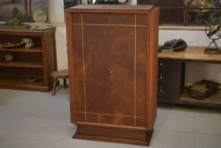 Armoire Art Déco en acajou mobilier d’art signé A. Bicchierini 1940’s