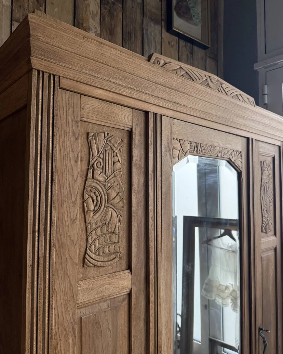 Armoire Art Déco en chêne (rénovée)