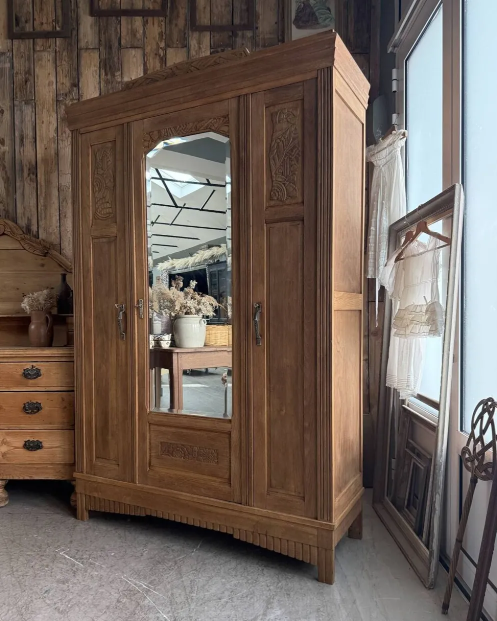 Armoire Art Déco en chêne (rénovée)