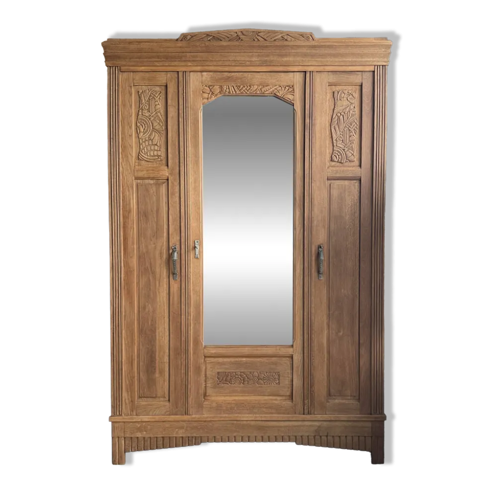 Armoire Art Déco en chêne (rénovée)