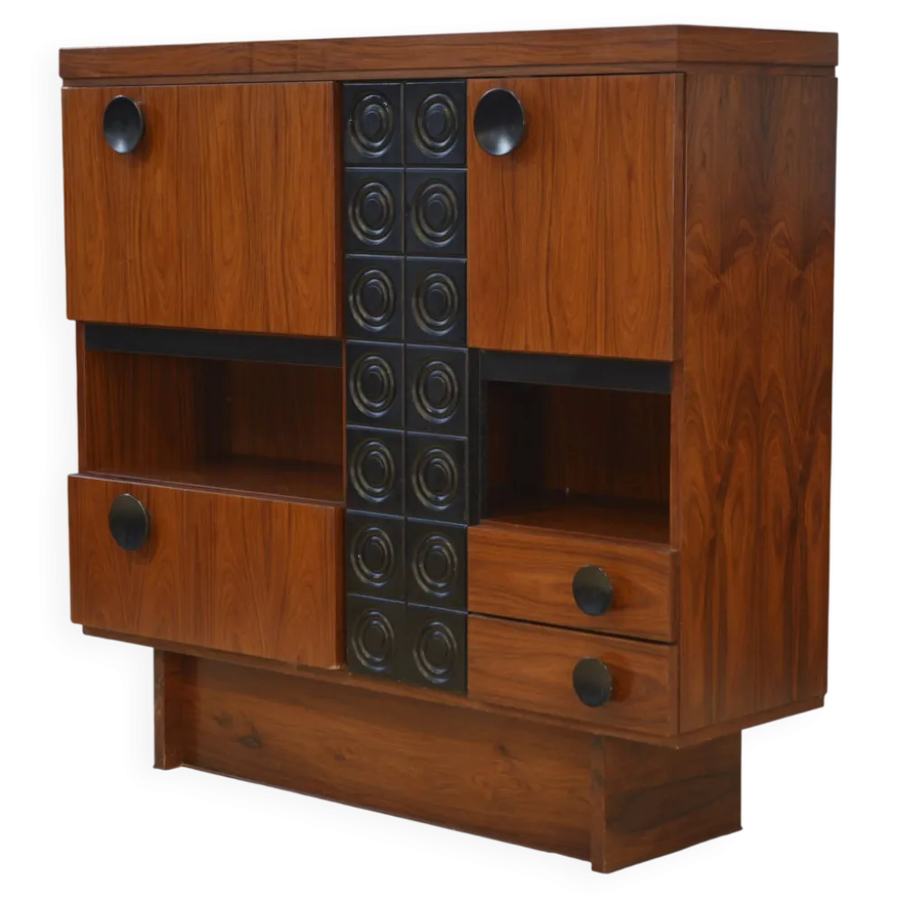 Armoire/bar brutaliste De Coene 1970’s