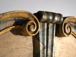 Armoire baroque ancienne peinte en pin – Empire Austro-hongrois, Année 1794