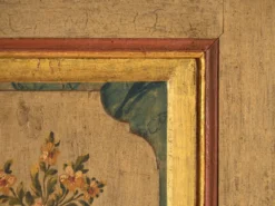 Armoire baroque ancienne peinte en pin – Empire Austro-hongrois, Année 1794