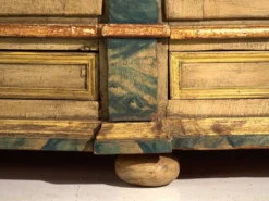 Armoire baroque ancienne peinte en pin – Empire Austro-hongrois, Année 1794