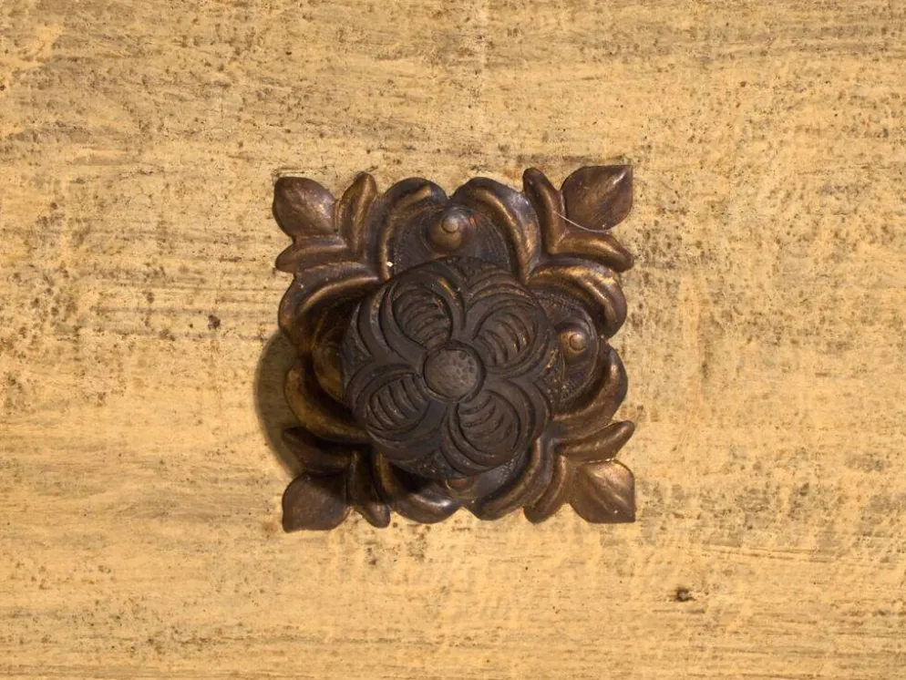 Armoire baroque ancienne peinte en pin – Empire Austro-hongrois, Année 1794