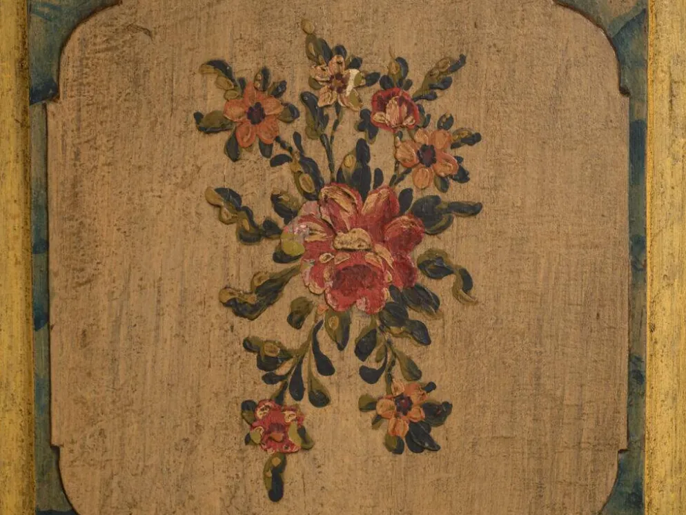 Armoire baroque ancienne peinte en pin – Empire Austro-hongrois, Année 1794