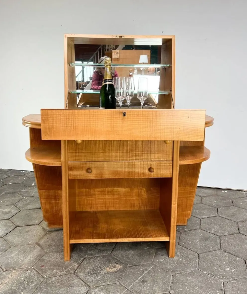 Armoire à boissons et bar vintage, années 1950