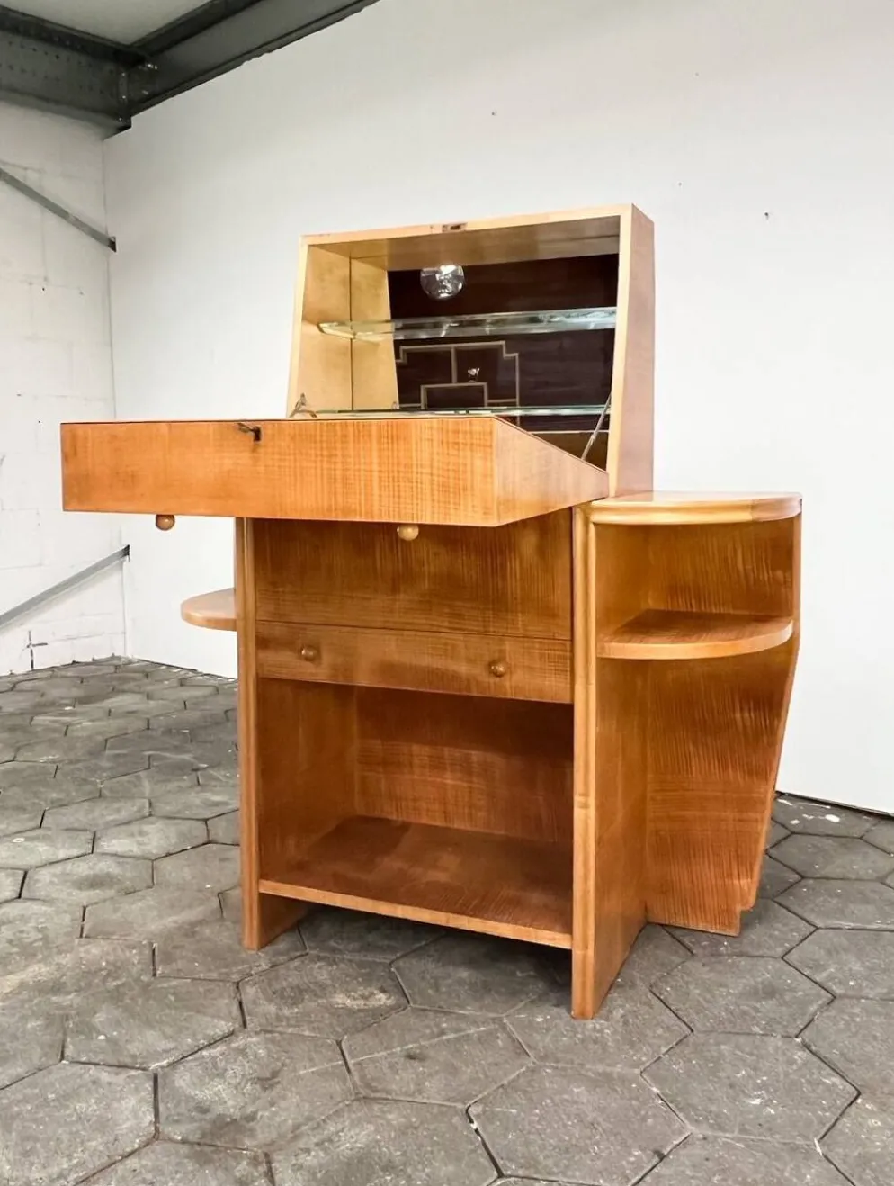 Armoire à boissons et bar vintage, années 1950