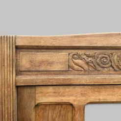 Armoire bonnetière parisienne art déco chêne brut et massif