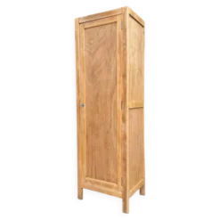 Armoire bonnetière parisienne bois brut 1950