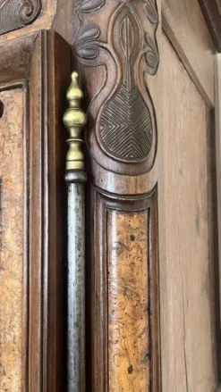Armoire bressane ancienne-1876-loupe dorme et noyer - pièce de famille rare