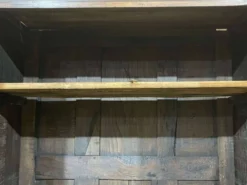 Armoire bretonne XIXème en merisier, chêne et châtaignier
