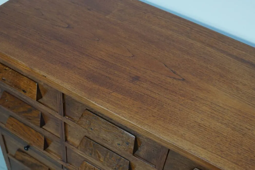 Armoire / Cabinet de pharmacie en chêne allemand ou buffet, années 1930