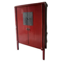 Armoire Chinoise Rouge - 19 Eme siècle