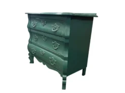 Armoire/commode/dressing baroque vintage vert émeraude