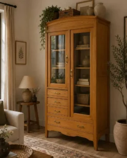 Armoire commode parisienne vitré d'hôtel 1930