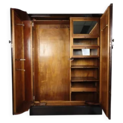 Armoire compacte pour homme en chêne Art Déco anglais