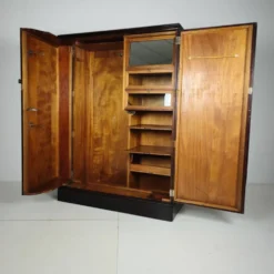 Armoire compacte pour homme en chêne Art Déco anglais