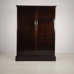 Armoire compacte pour homme en chêne Art Déco anglais