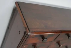 Armoire d'apothicaire / commode à tiroirs en bois dur antique, Angleterre, XIXe siècle