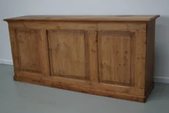 Armoire d'apothicaire / comptoir de magasin rustique en pin allemand vintage, années 1930