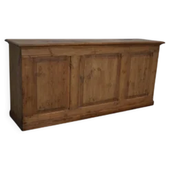 Armoire d'apothicaire / comptoir de magasin rustique en pin allemand vintage, années 1930