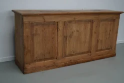 Armoire d'apothicaire / comptoir de magasin rustique en pin allemand vintage, années 1930