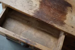 Armoire d'apothicaire / comptoir de magasin rustique en pin allemand vintage, années 1930