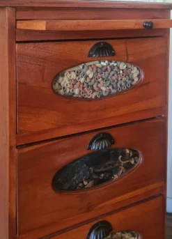 Armoire d'apothicaire / grainetier / mercerie (6 tiroirs)