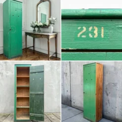 Armoire d’atelier verte 1940