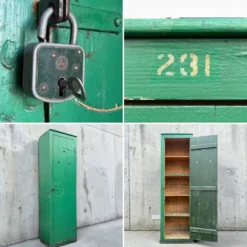 Armoire d’atelier verte 1940