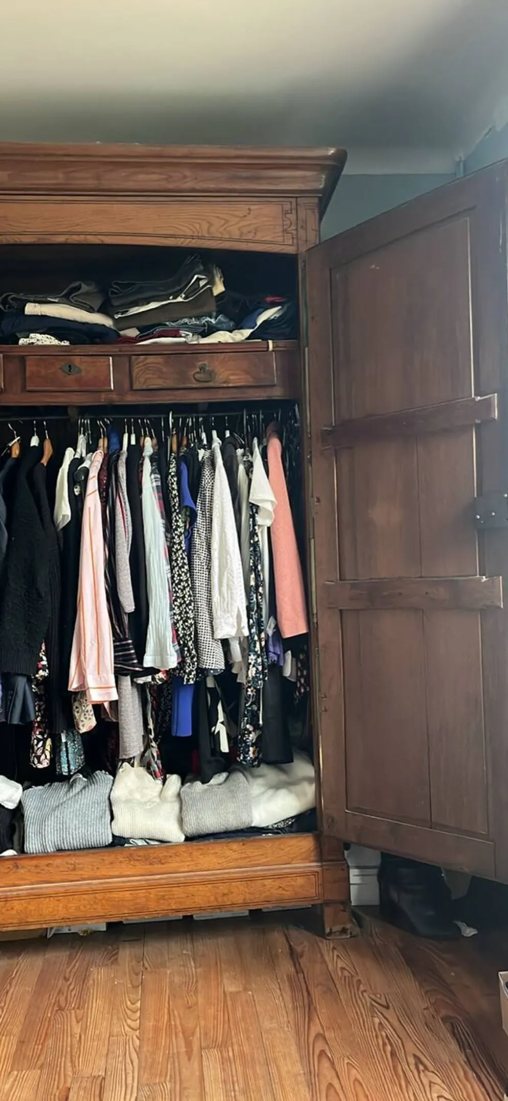 Armoire de mariage normande en chêne