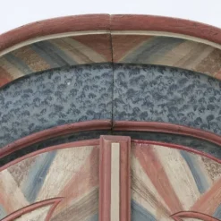 Armoire de mariage peinte en art populaire rustique exceptionnel de 1784